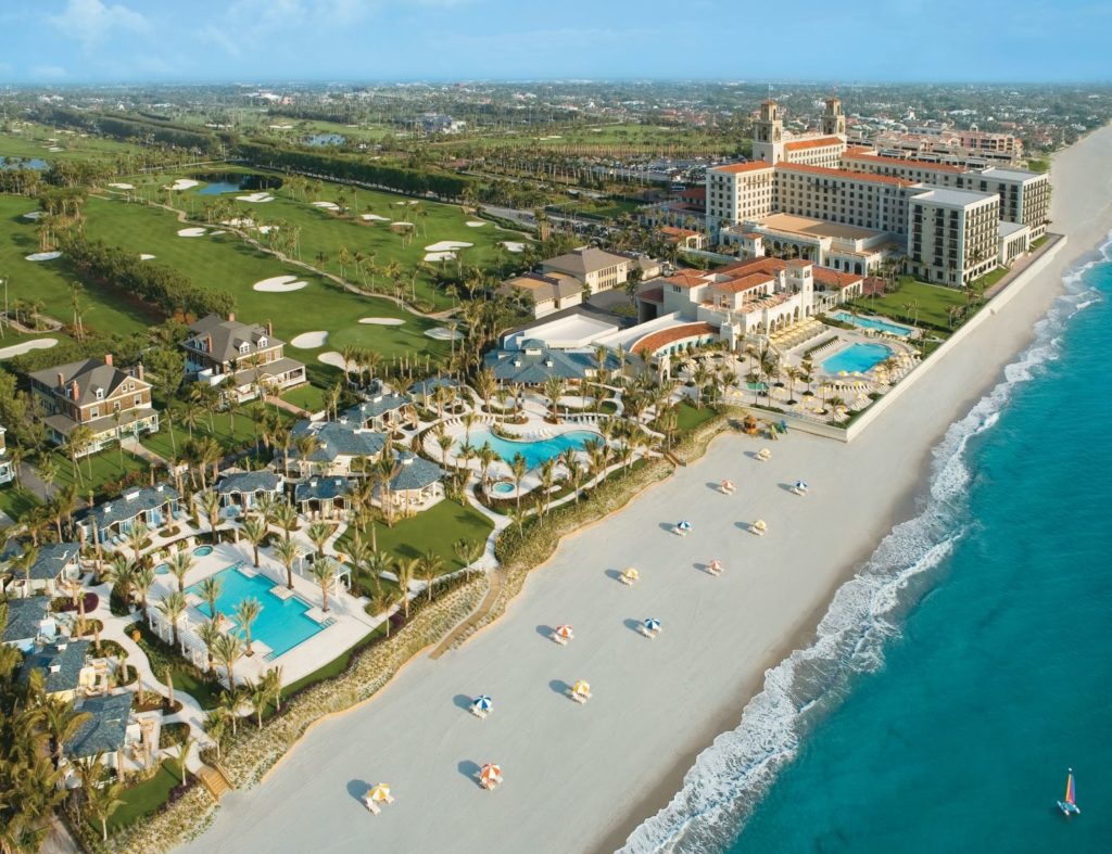The historic Breakers Hotel, located on Palm Beach