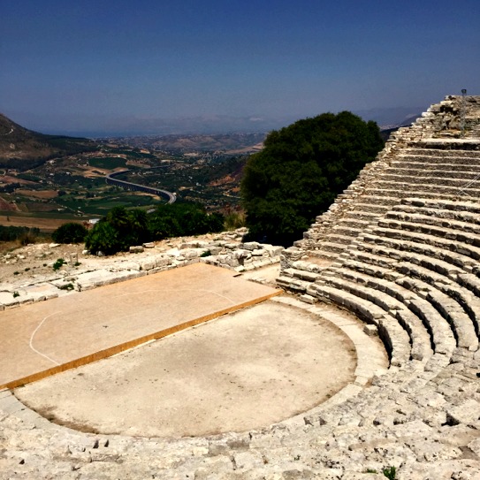 Untouched architecture of Segesta's scenography