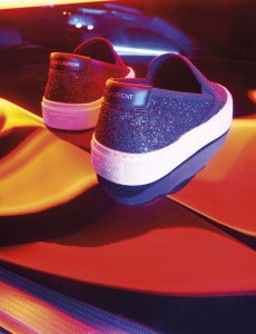 VENICE SLIP-ON SNEAKERS IN CRYSTAL GLITTER AND LEATHER 1,920 MYR 