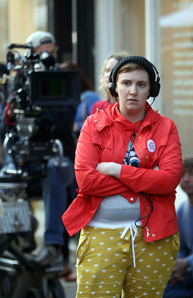 Lena Dunham filming in Brooklyn | Image: GETTY