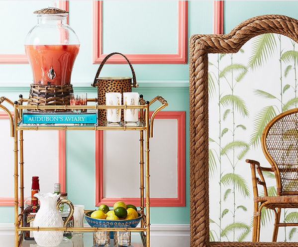 5 Stunning New Ways to Style Your Summer Bar Cart - Harperu0027s 