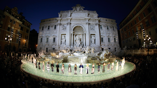 'Legends and Fairytales' at the Trevi fountain