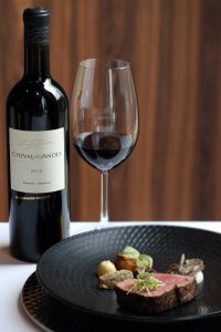 Australian beef striploin and pommes purée