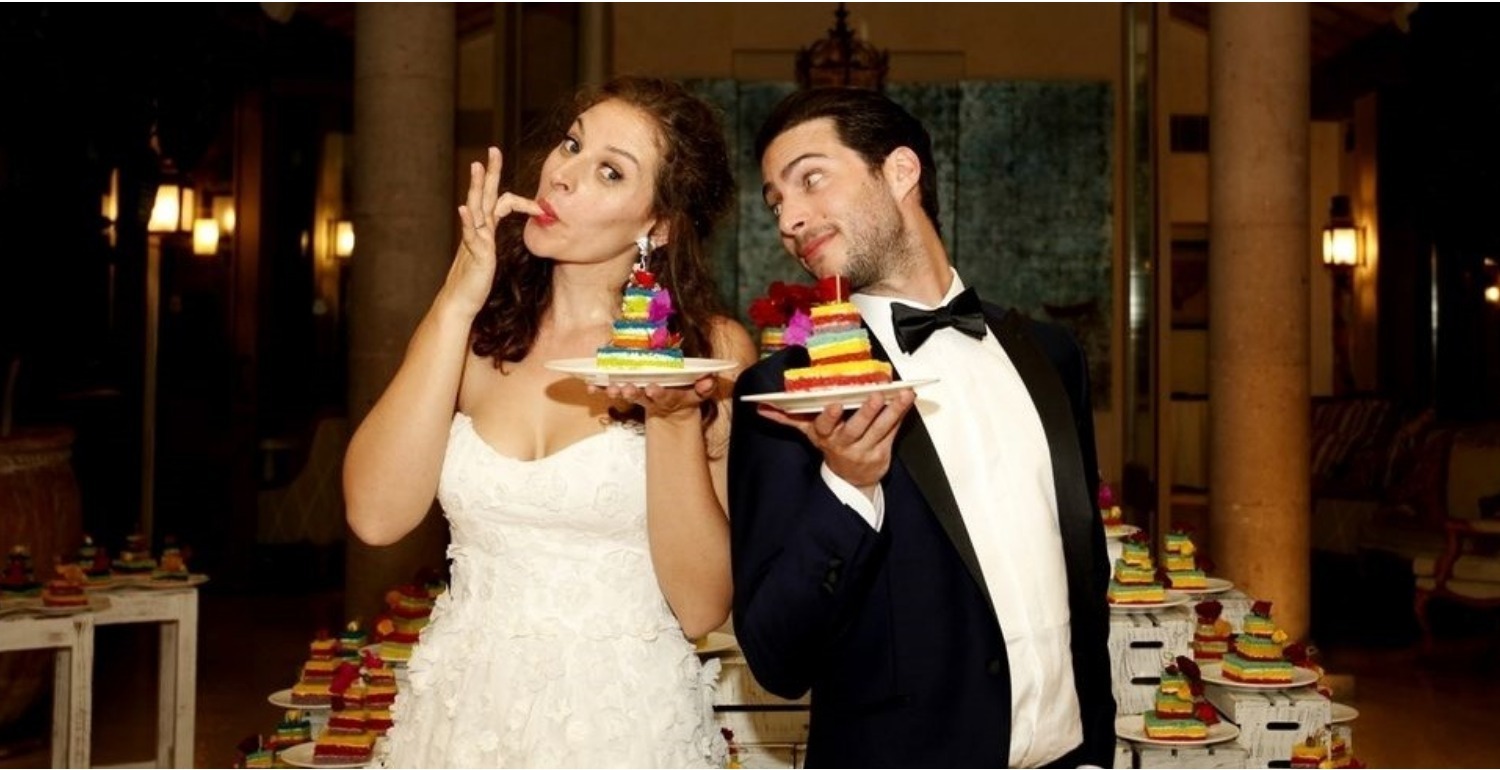 Technicolour Dreams: Amirah Kassem And Ross Harrow’s Multicolour Wedding In Mexico