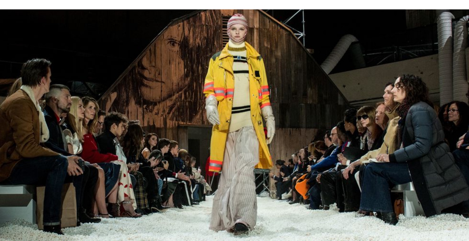 Models Walked A Popcorn-Covered Runway at Calvin Klein For A Pretty Dark Reason