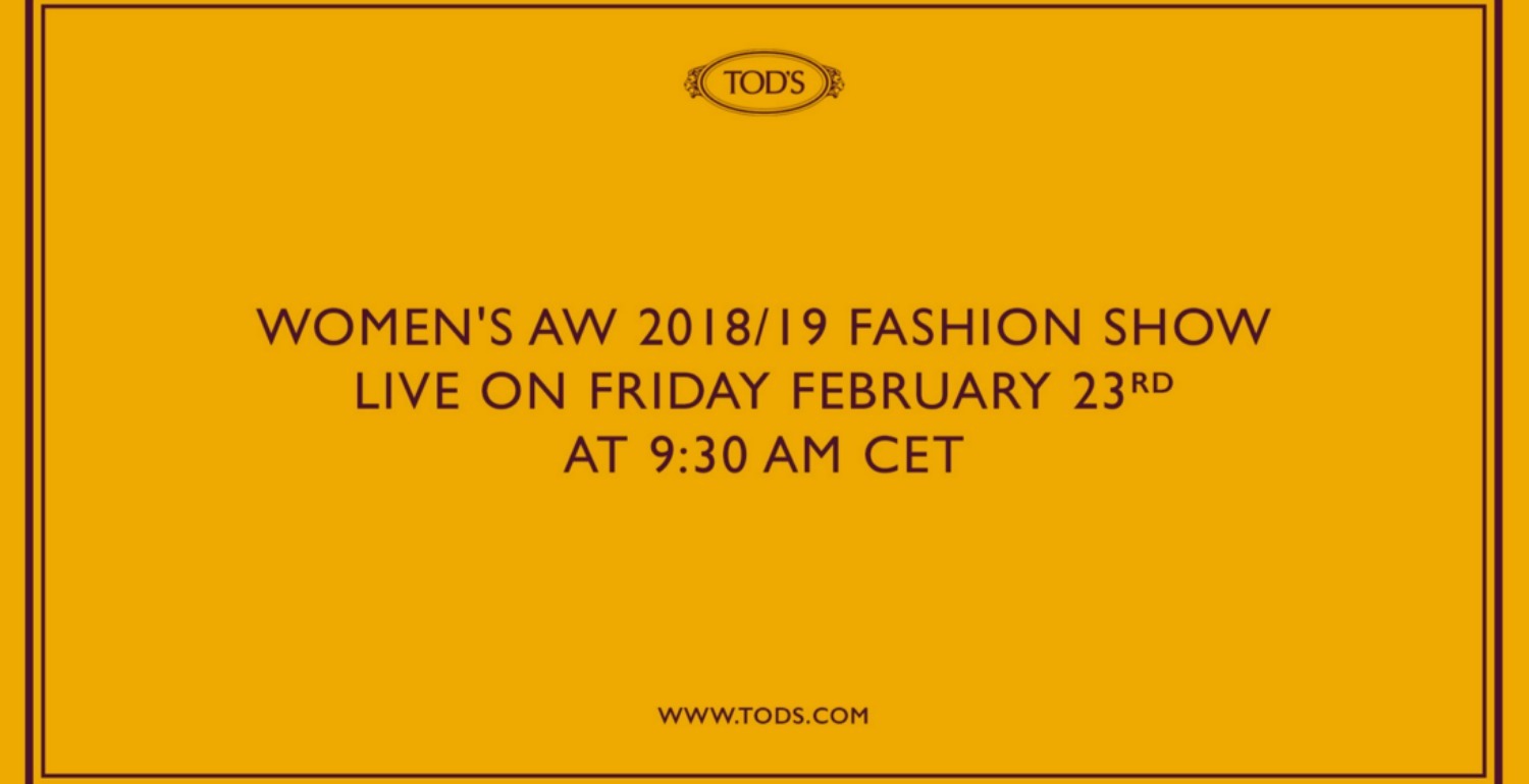 Catch The Tod’s Fall Winter 2018 Show In Milan Right Here