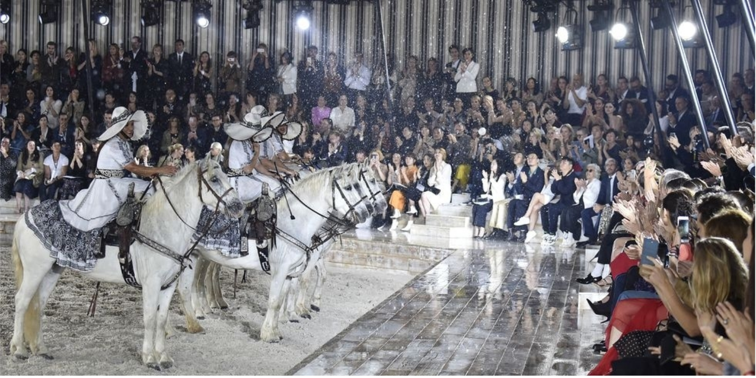 Horses Walked the Runway Alongside Models at Dior’s Cruise 2019 Show in Paris
