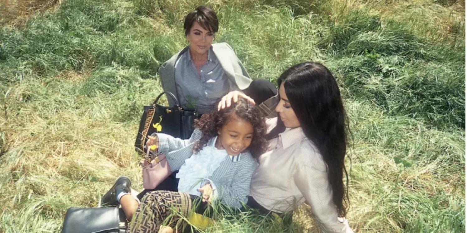 Kim Kardashian, North West, and Kris Jenner Star in New Fendi Campaign