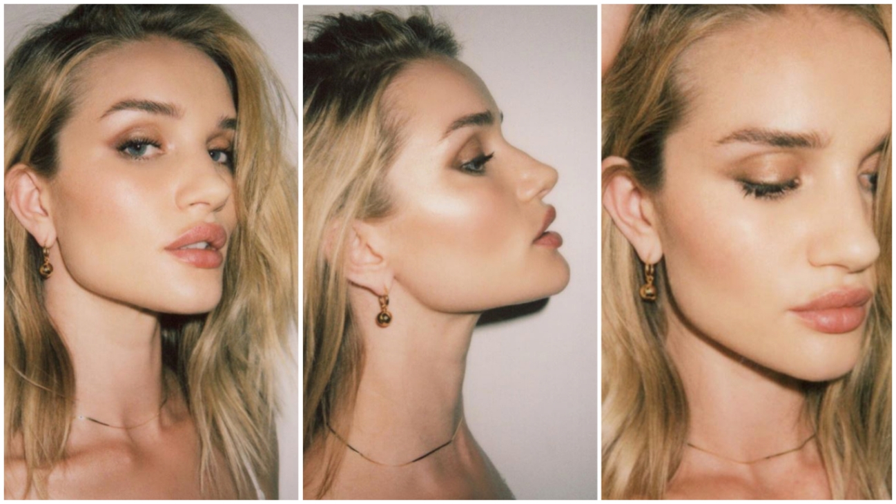 How to Recreate Rosie Huntington-Whiteley’s Stunning Peach Makeup Look