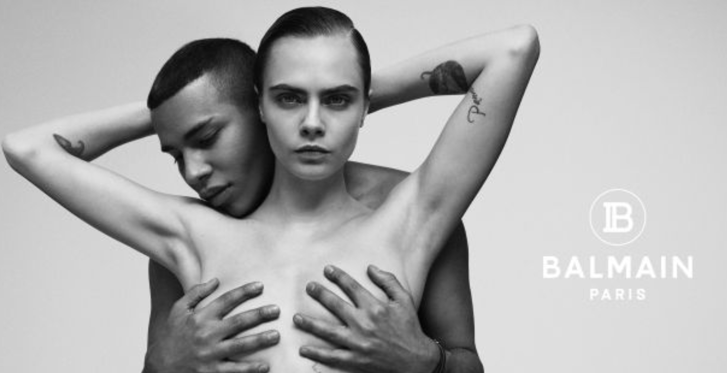 Cara Delevingne Poses Nude And Channels Janet Jackson In A New Balmain Campaign