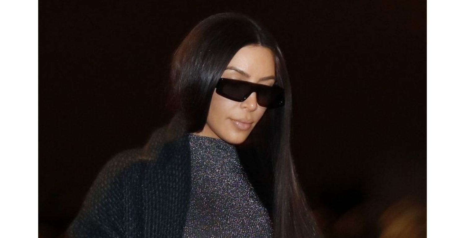 Kim Kardashian’s Sparkly, Skintight, and See-Through Catsuit Is So Revealing