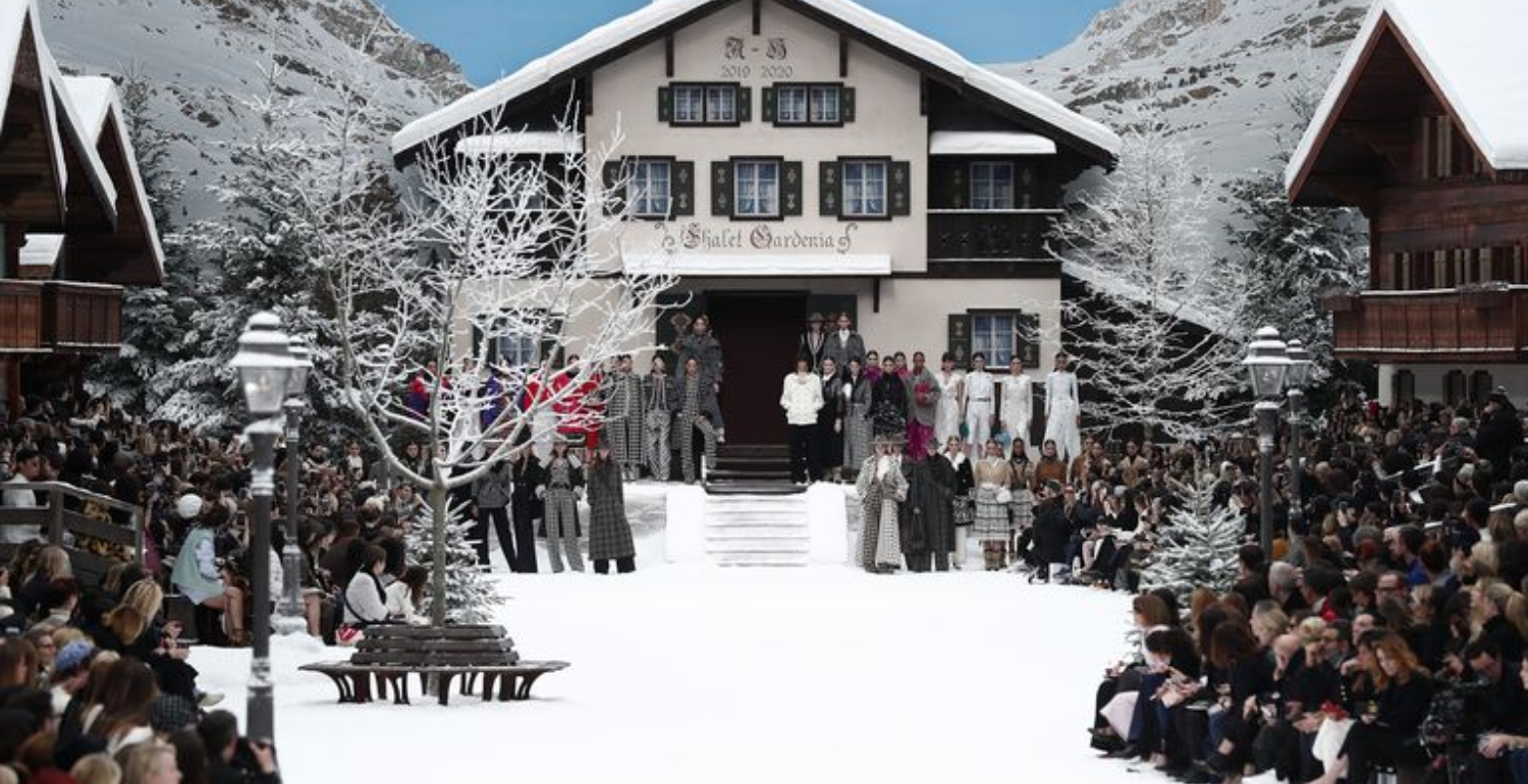 Chanel Creates A Snow-Covered Winter Wonderland For Karl Lagerfeld’s Last Show