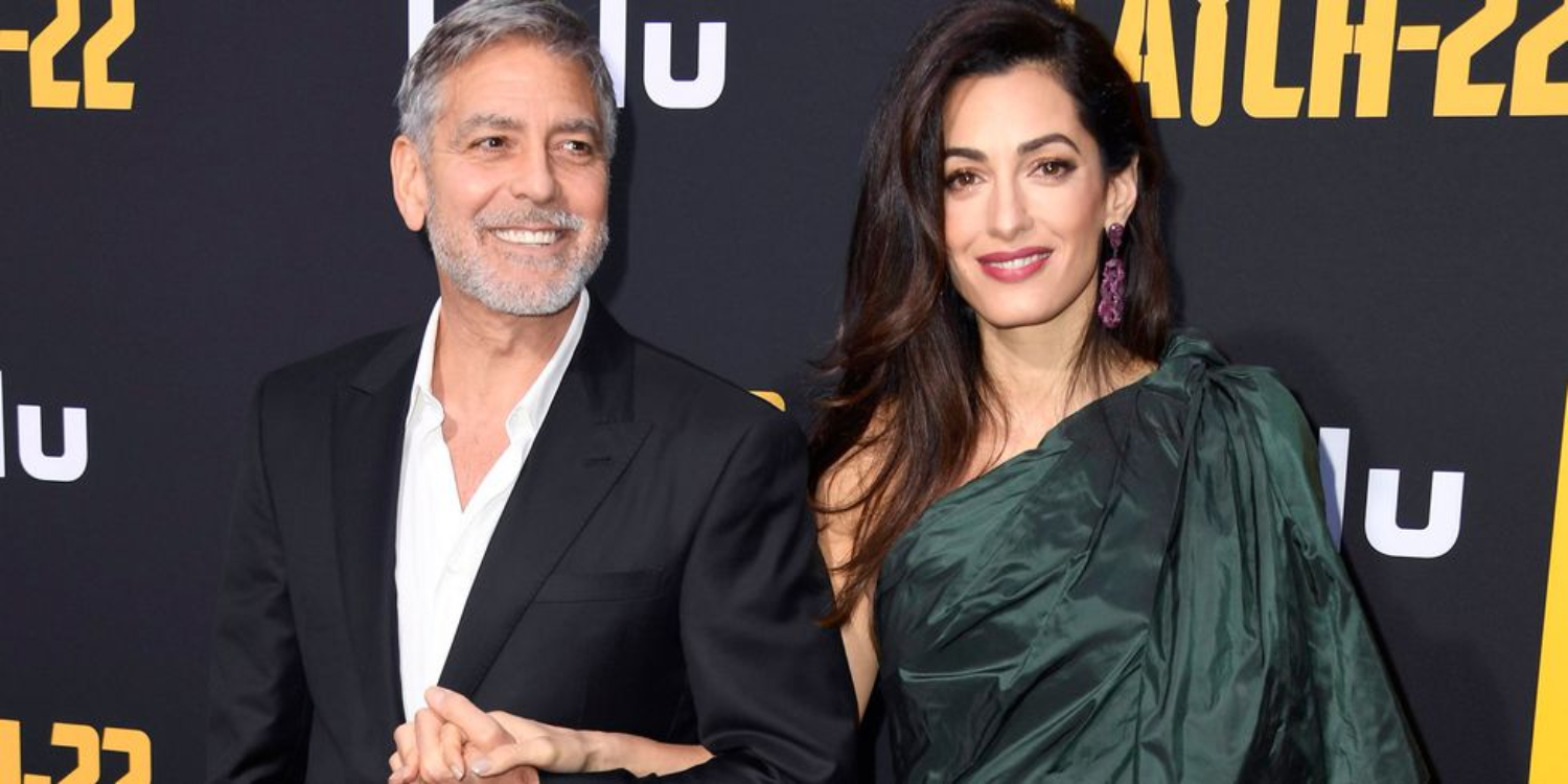 Amal Clooney Does Full ’80s Glam In Oscar De La Renta
