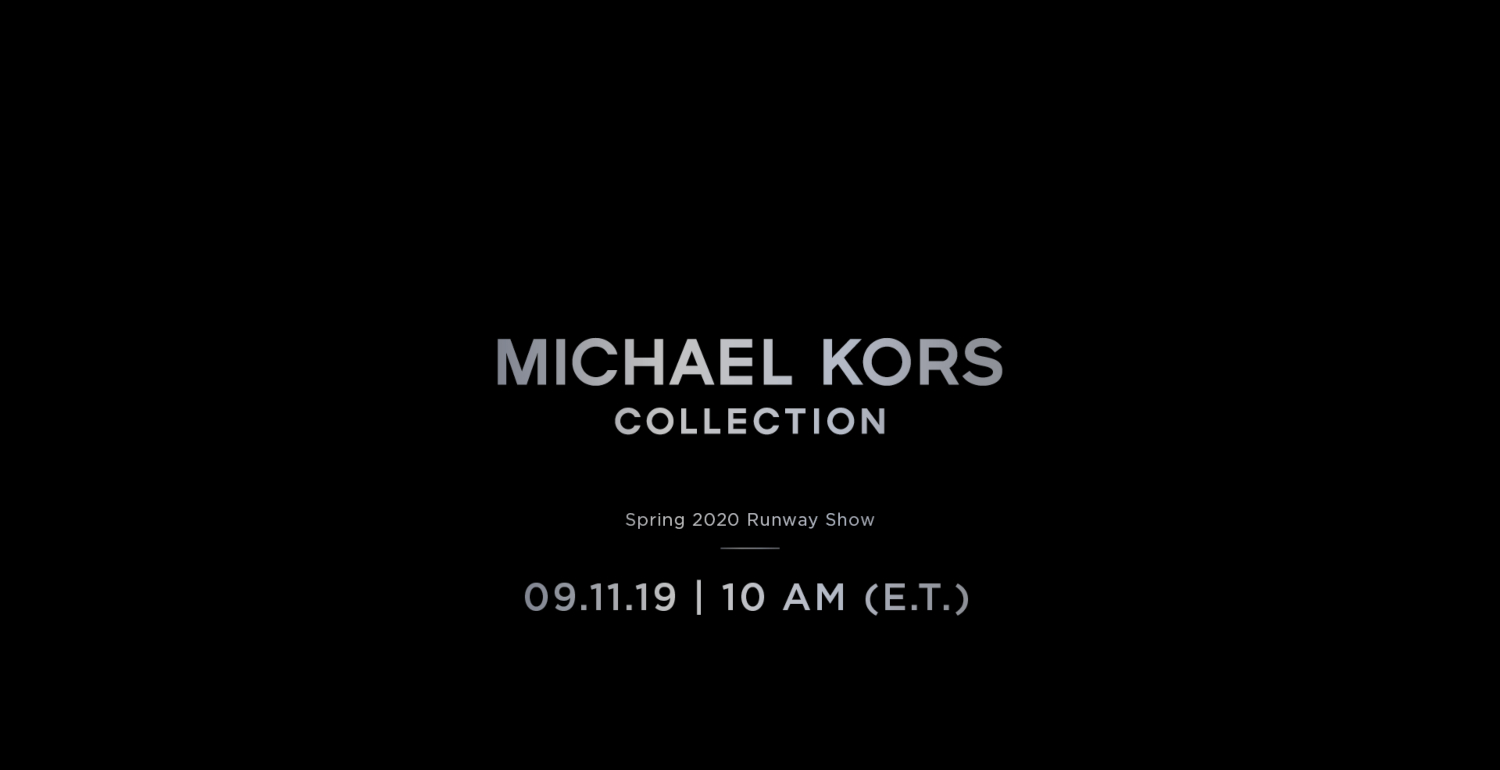 LIVESTREAM: Michael Kors Spring/Summer 2020