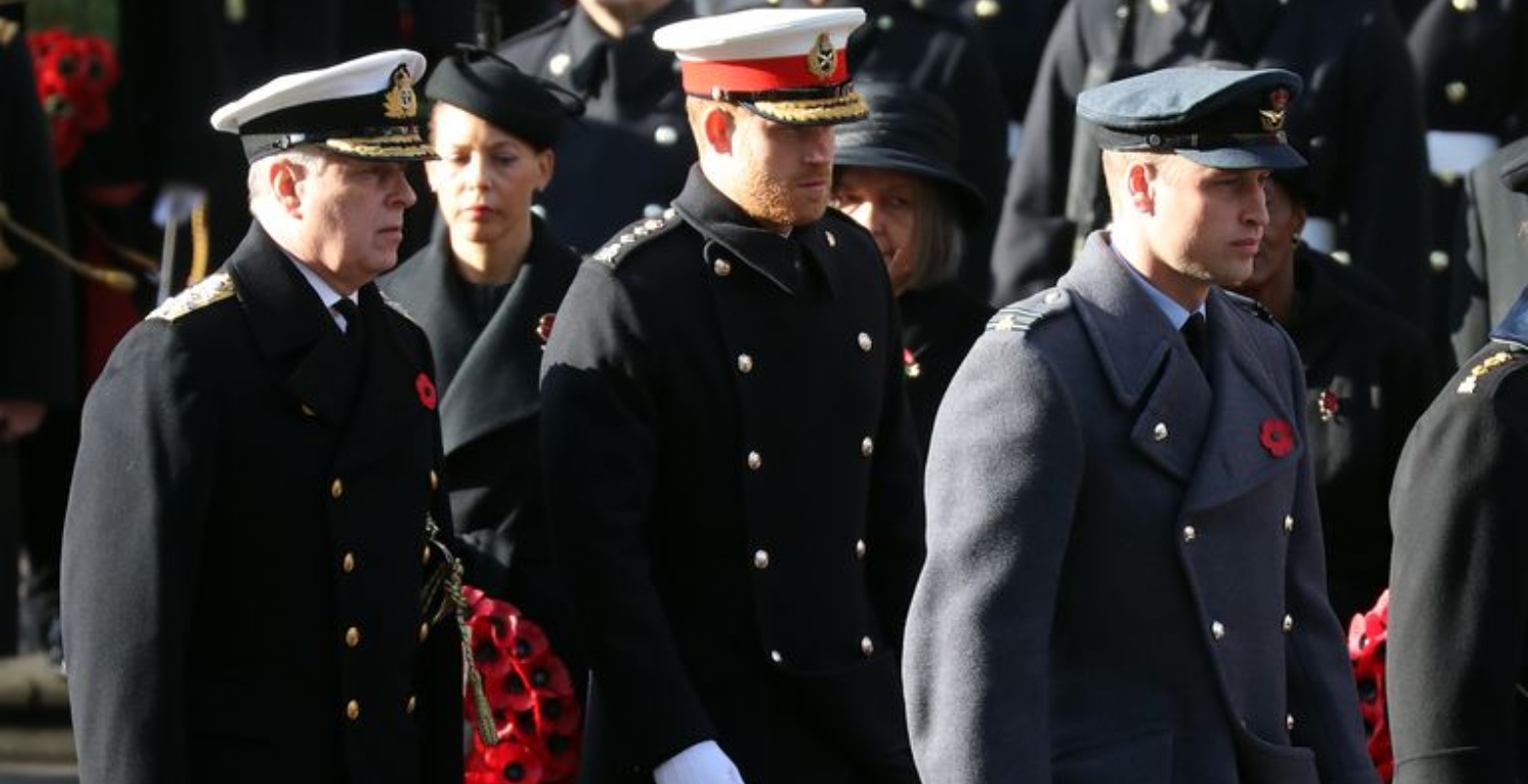 Prince Harry and Prince William Reunite at the Remembrance Sunday Service