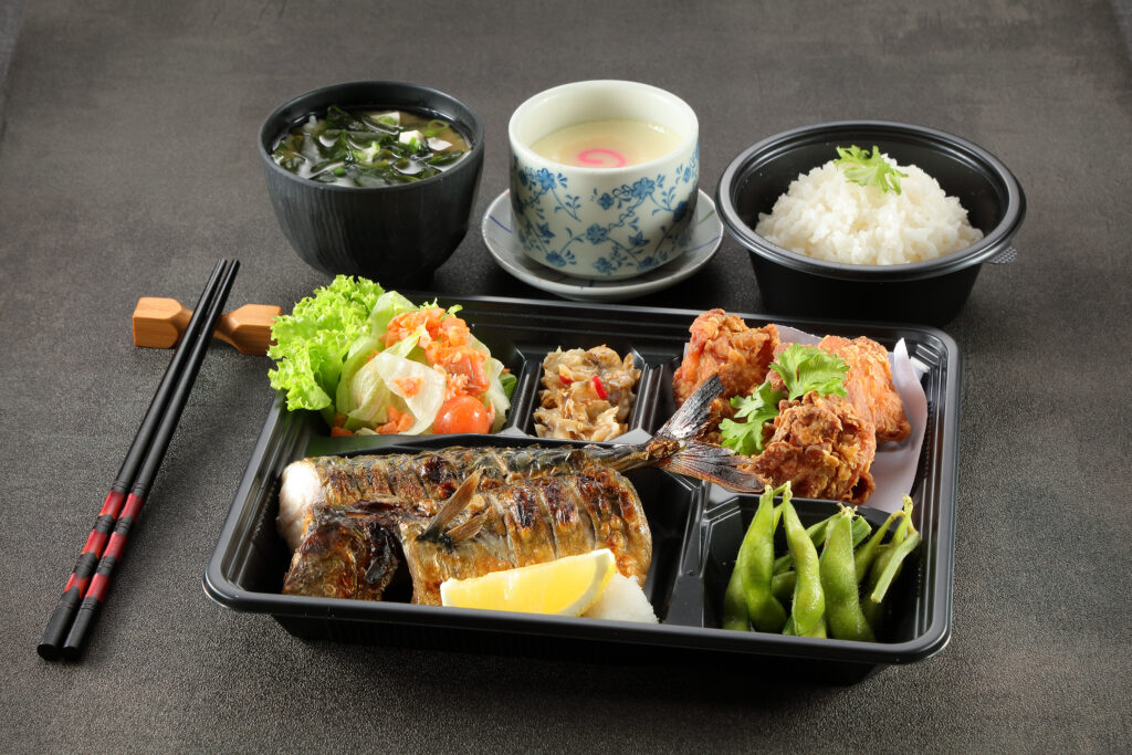 9 Saba Shioyaki Teriyaki To Wakadori Karaage Bento Set Harper s 