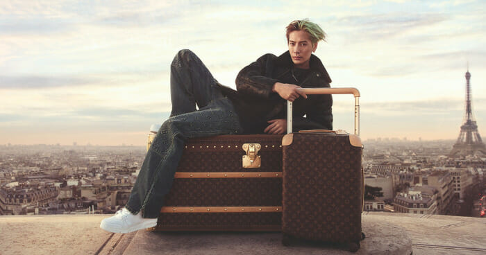 Jackson Wang Travels with Louis Vuitton