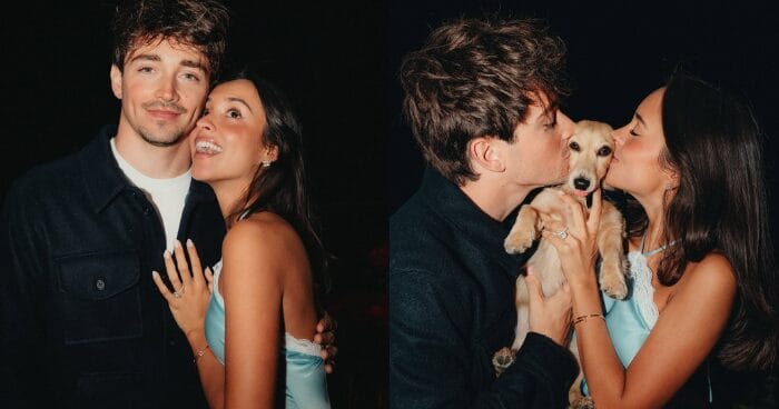 Charles Leclerc and Alexandra Saint Mleux are engaged!