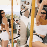 Kendall Jenner with the Kate Spade New York Mini Duo bag