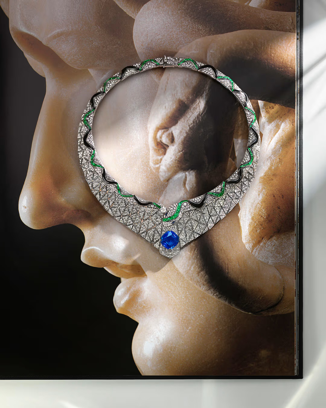 Serpenti illusio high jewellery necklace