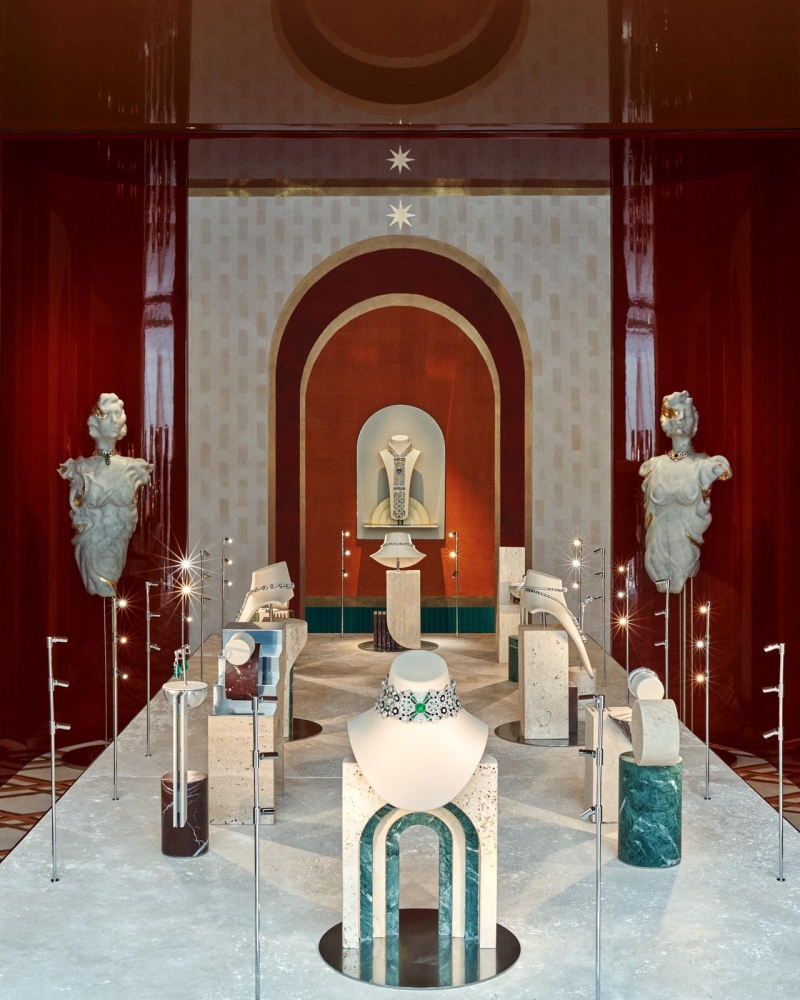 Architecture room at the Bvlgari Eclettica exhibition