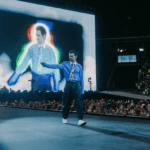 harry styles in celine for 'together, together' tour